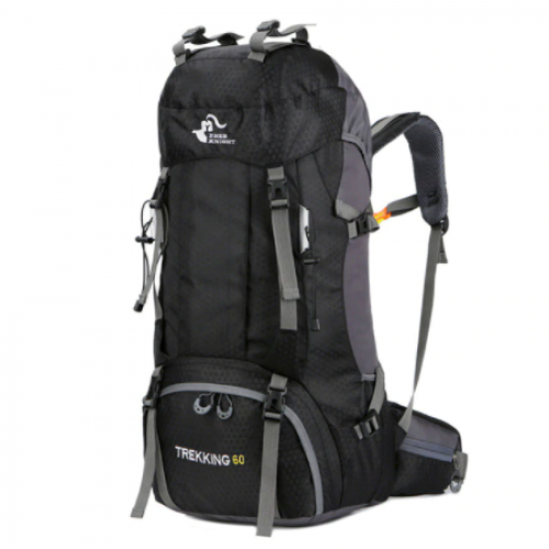 Σακίδιο πλάτης 60L για Ορειβασία Κάμπινγκ Πεζοπορία Ψάρεμα Y8-FK294 - Black